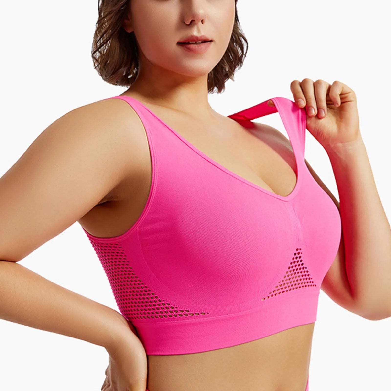 Women’s Breathable Yoga Sports Bra – Lightweight Fitness Support Top