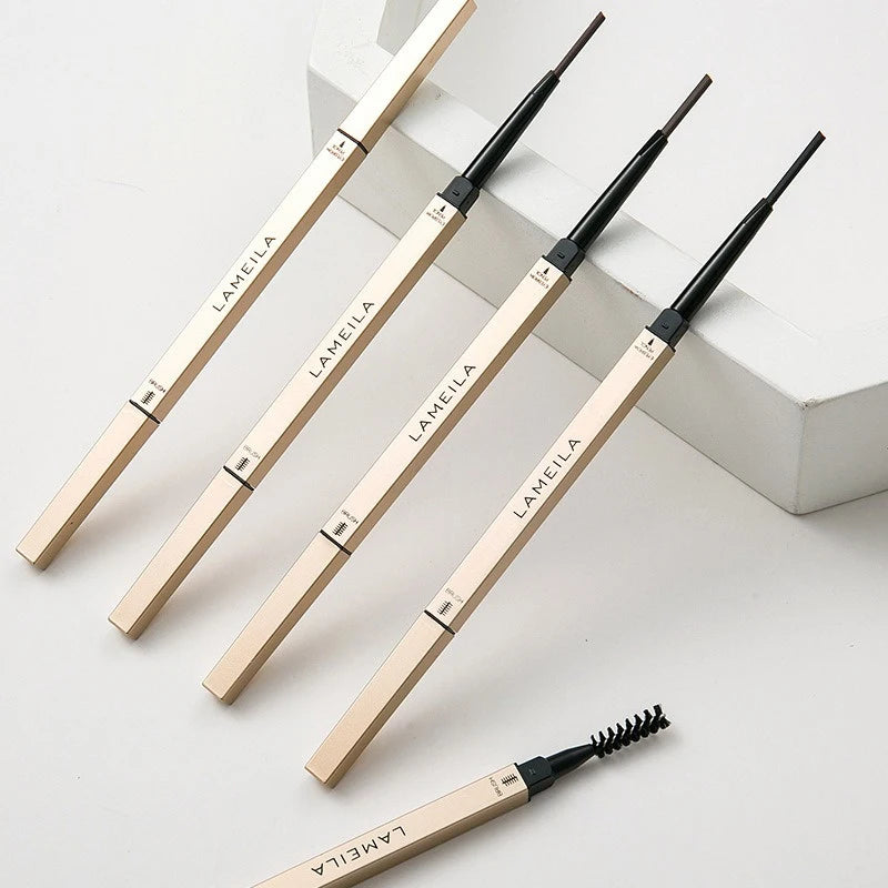 5-Color Waterproof Matte Eyebrow Pen – Dual-Ended Long-Lasting Brow Pencil with Brush