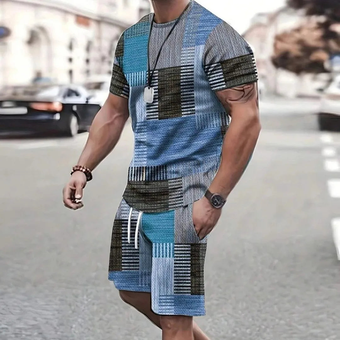 2025 Retro Cool Men’s Sports Shorts Set
