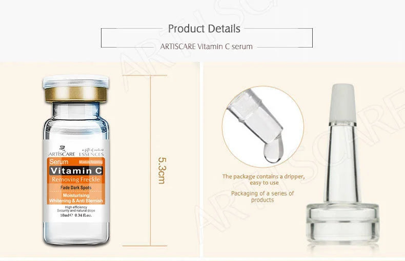 ARTISCARE 5-Piece Hydrating Face Serum Set – VC & Hyaluronic Acid Essence for Moisturizing & Skin Radiance