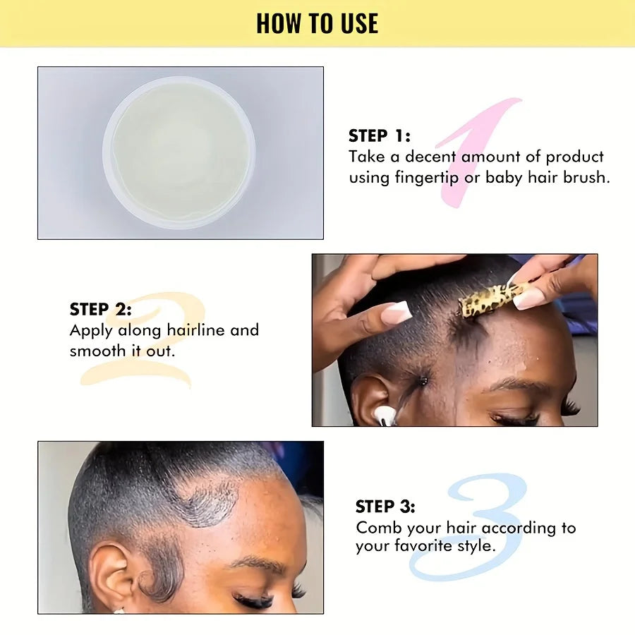 GZE African Black Castor Extra Hold Gel – Braid, Loc & Twist Styling Gel with Coconut Oil for Frizz & Edge Control