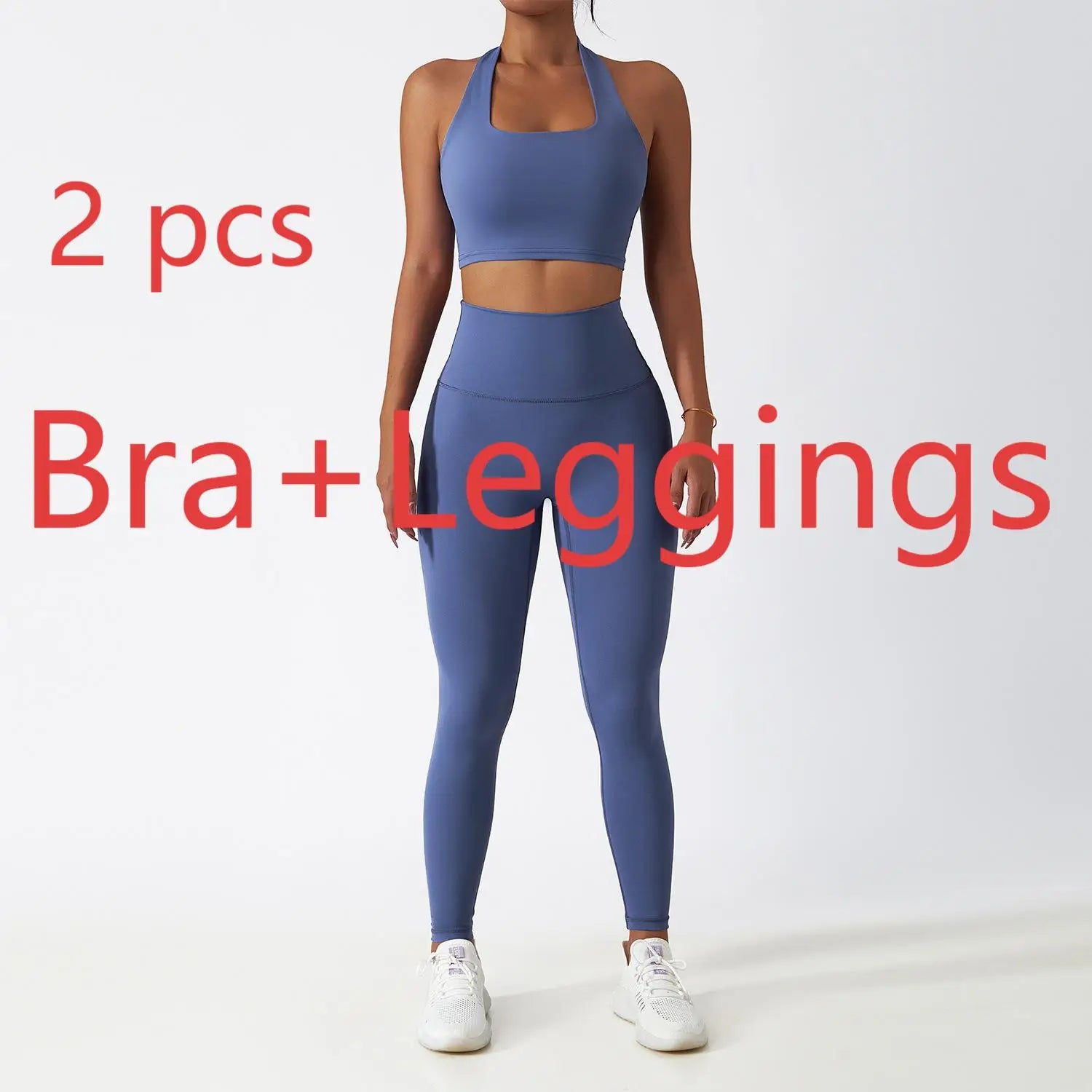 2/3PCS Women’s Yoga & Fitness Set – High-Waist Breathable Workout Tracksuit