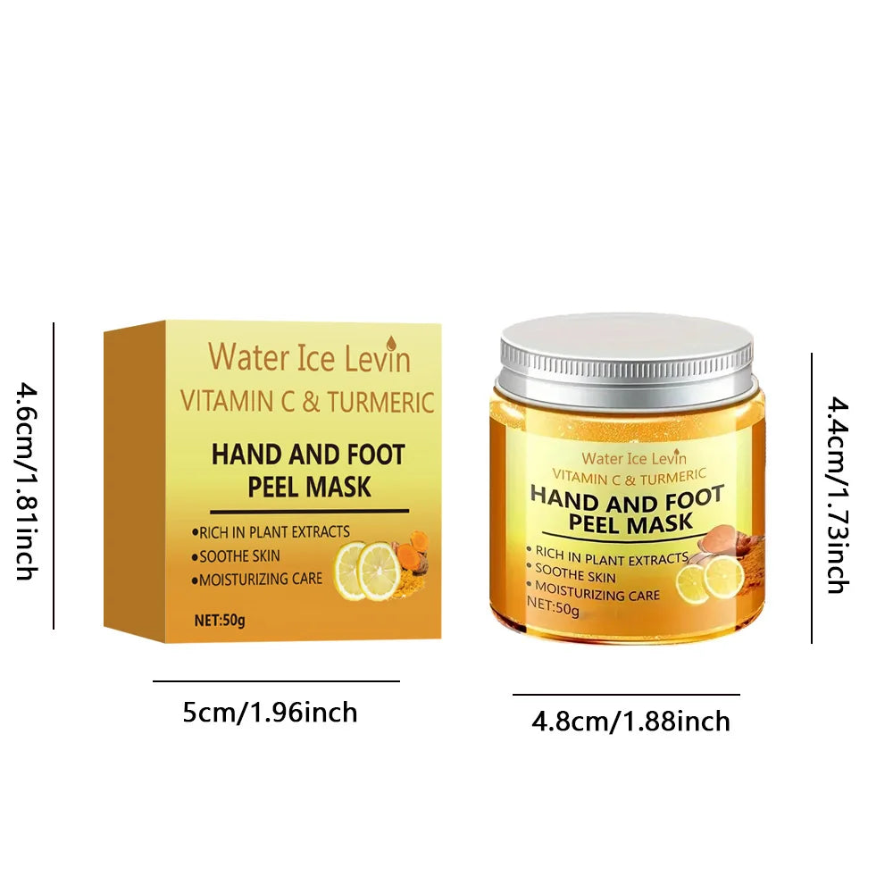 Vitamin C & Turmeric Hand & Foot Wax Mask – Smoothing, Brightening & Cleansing Treatment