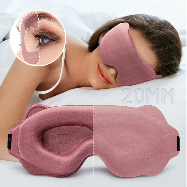 3D Memory Foam Sleep Mask – Light Blocking Blindfold