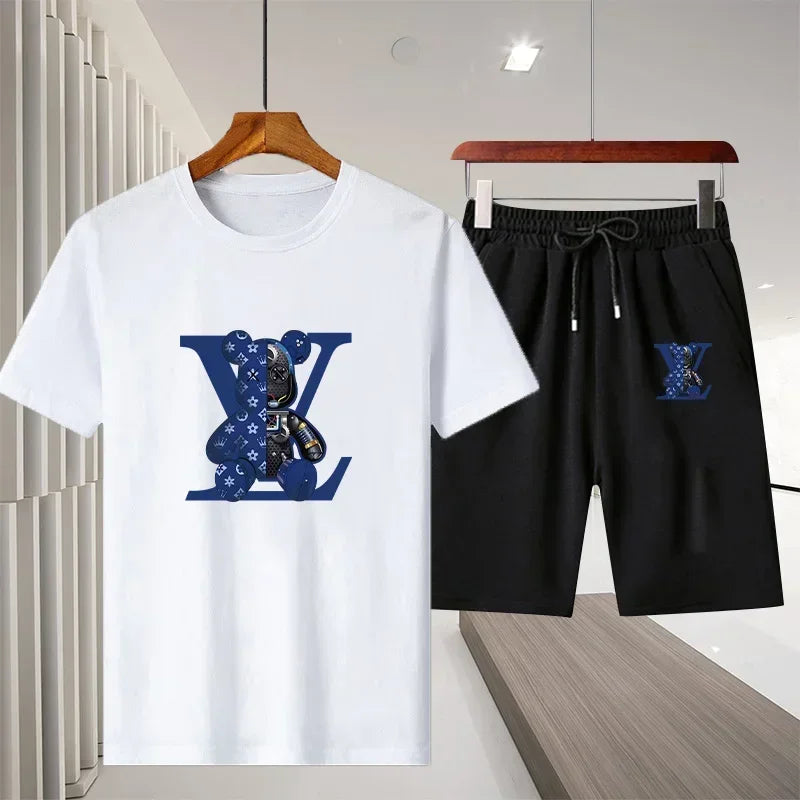 2025 Men's Summer Sportswear Set – Short-Sleeve T-Shirt & Shorts