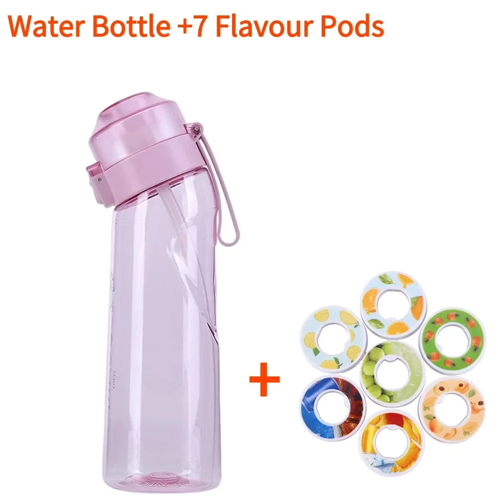 650ml Flavored Water Bottle with 7 Pods – Frosted Black