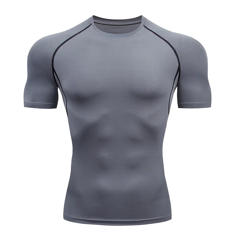 Men’s Compression Fit Performance T-Shirt – Breathable Moisture-Wicking Active Top