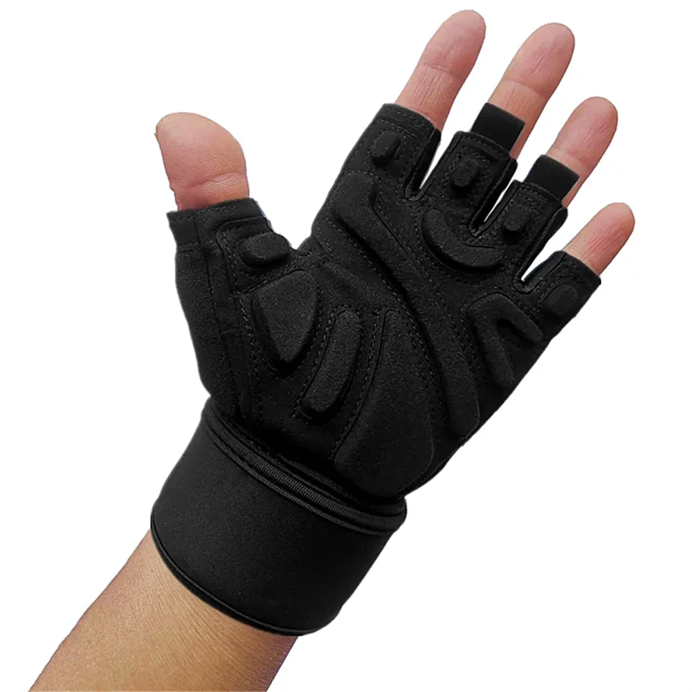 Half Finger Gym Gloves – Unisex Weightlifting & Fitness Training Support