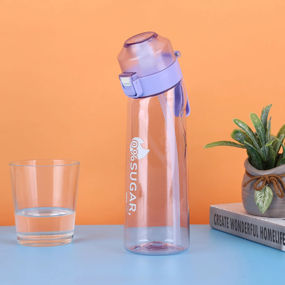 650ml Flavored Water Bottle with 7 Pods – Frosted Black