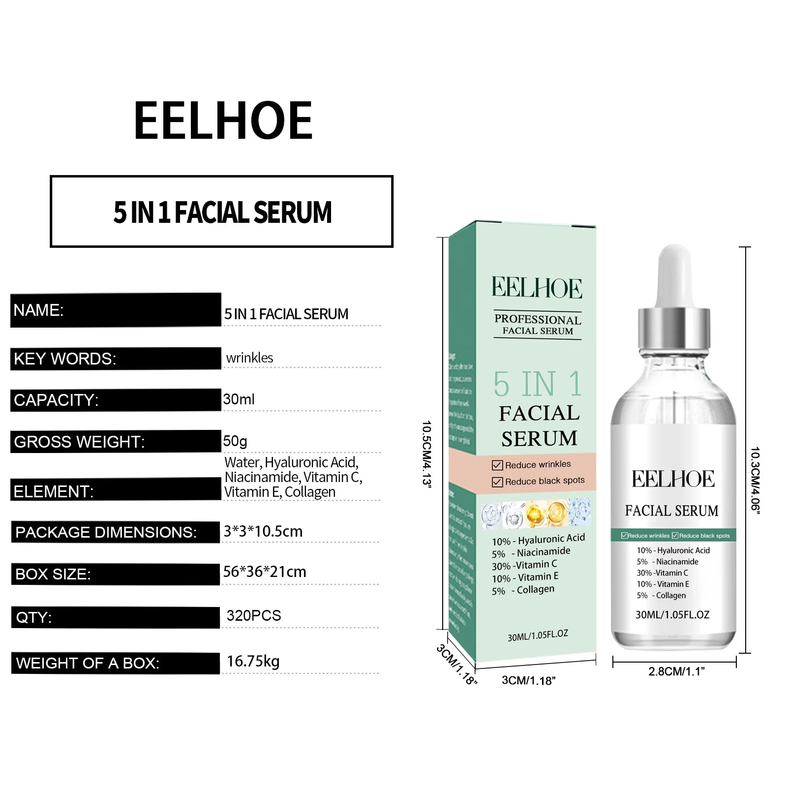 5-in-1 Vitamin C Collagen Firming Facial Serum