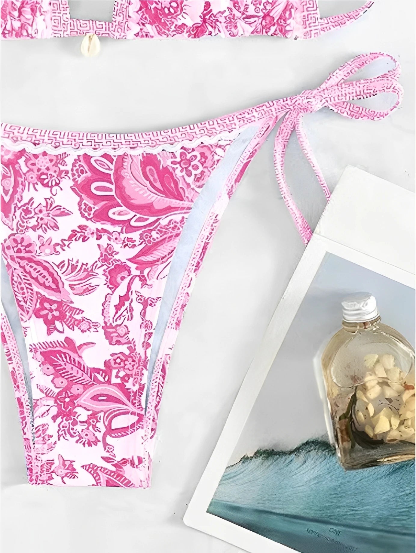 2025 Triangle String Bikini Set – Halter Two-Piece Swimsuit for Women