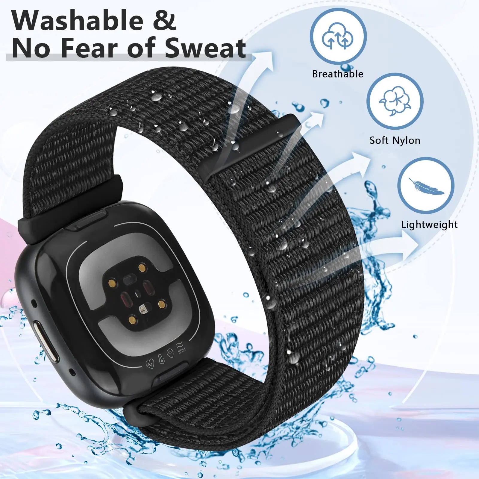 Nylon Strap for Fitbit Versa & Sense