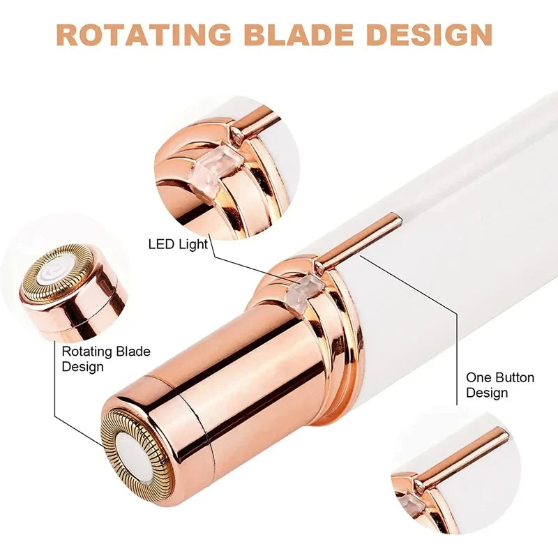 Mini Electric Facial Hair Remover for Women – Portable Epilator for Lips, Chin, Armpits & Bikini Line