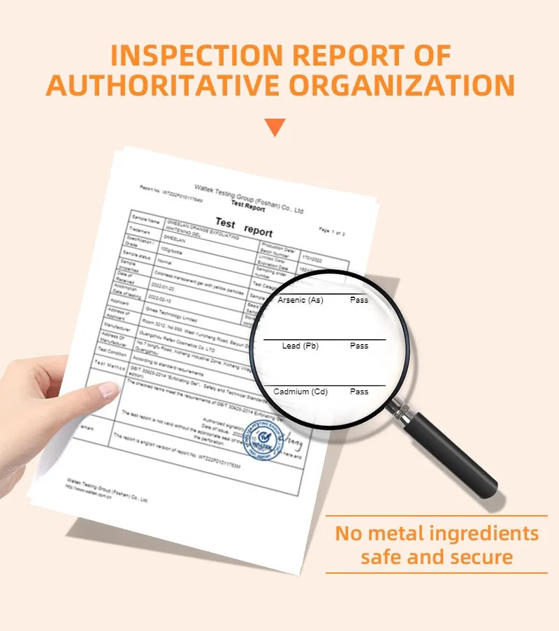 Orange Brightening Exfoliating Gel – Dead Skin Remover & Hydrating Peeling Scrub (50g)