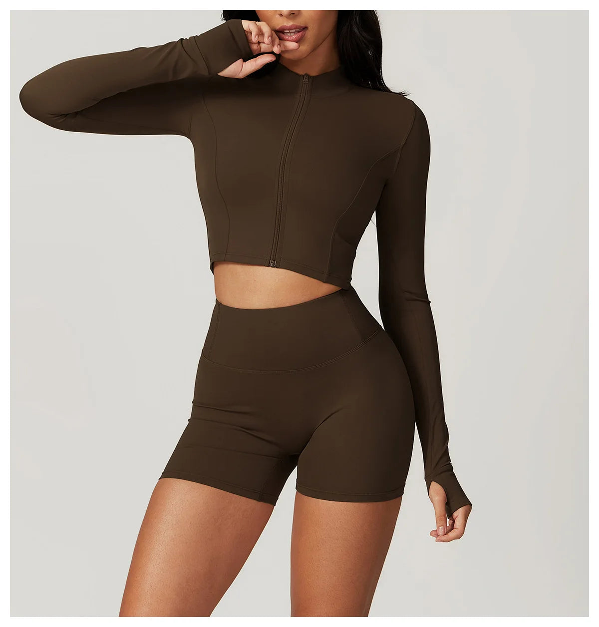 3PCS Women’s Yoga & Fitness Set – High-Waist Breathable Workout Suit