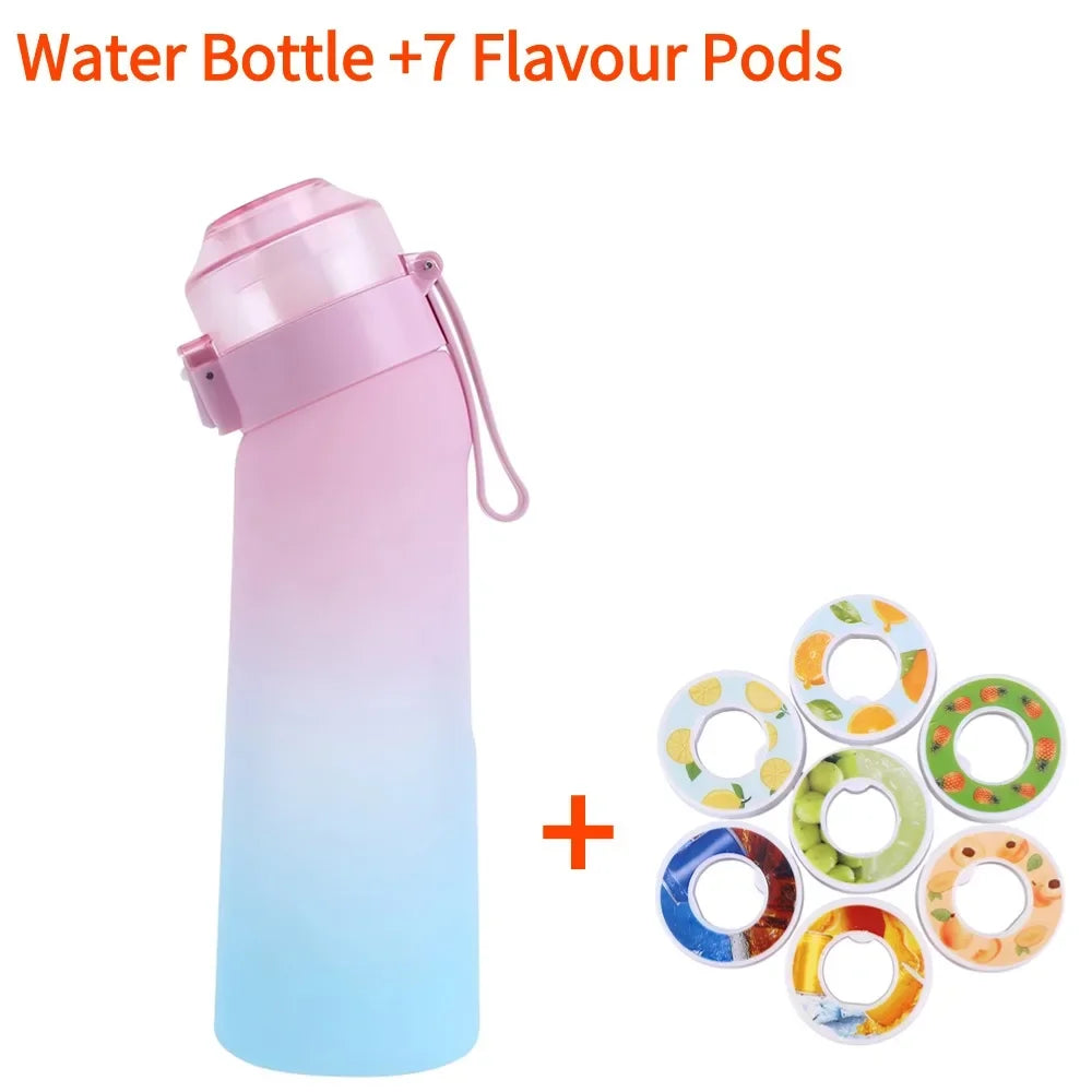 650ml Flavored Water Bottle with 7 Pods – Frosted Black