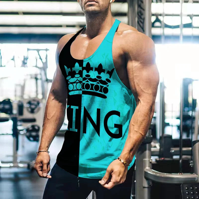 2025 Men’s Bodybuilding Tank Top – Cotton Sleeveless Gym Singlet