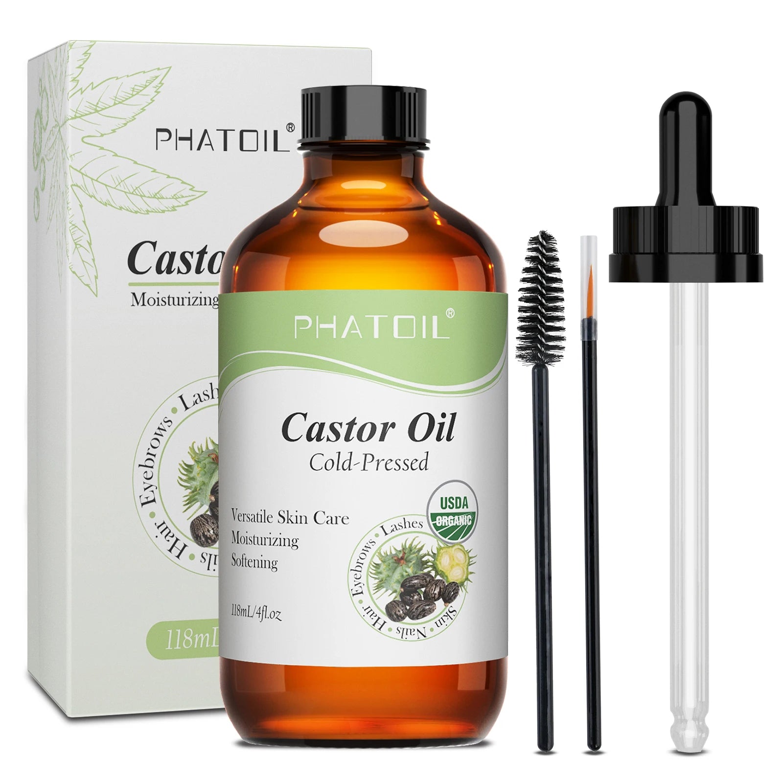 PHATOIL Organic Castor Oil (236ml/118ml)