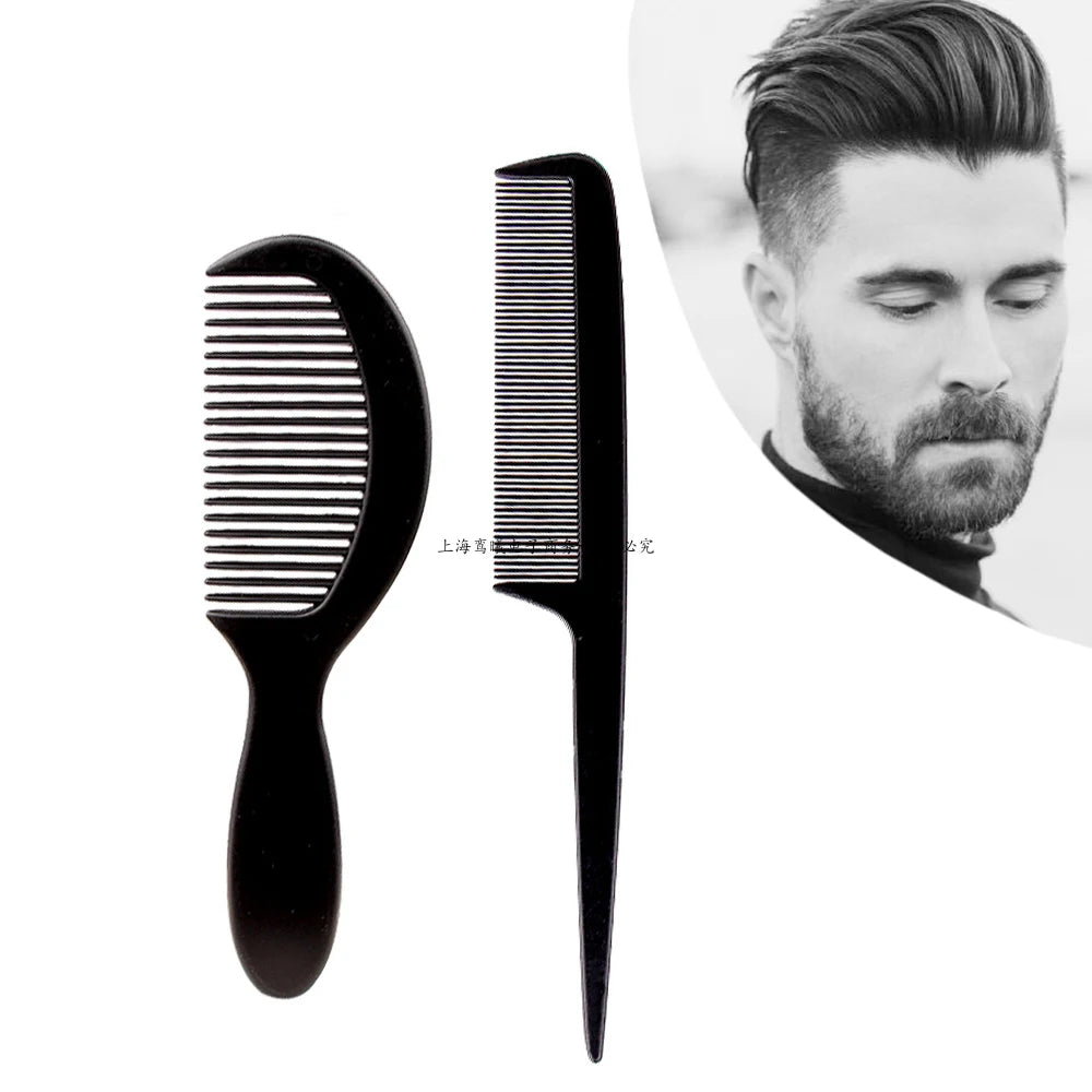 New Arrivals 4/5/6/7pcs Black Barber Accessories Set Detangling Hair Brush Styling Hot Comb Straightener High Quality Hair Combs