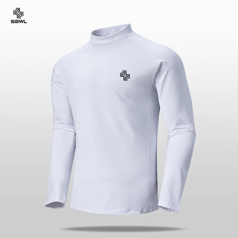 SBWL Men’s Long Sleeve Performance Sports Top – Quick-Dry Outdoor Fitness Shirt