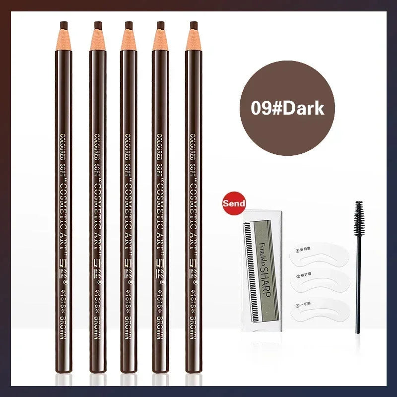 5PCS Microblading Eyebrow Tattoo Pencil Set – Waterproof Tint & Definition Pen