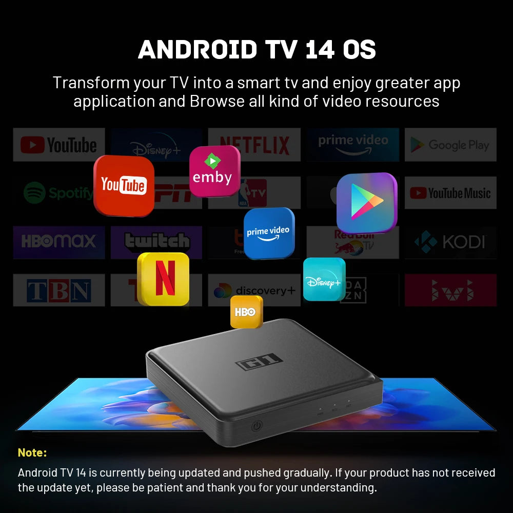Kinhank G1 4K Android TV Box (4GB RAM, 32GB)