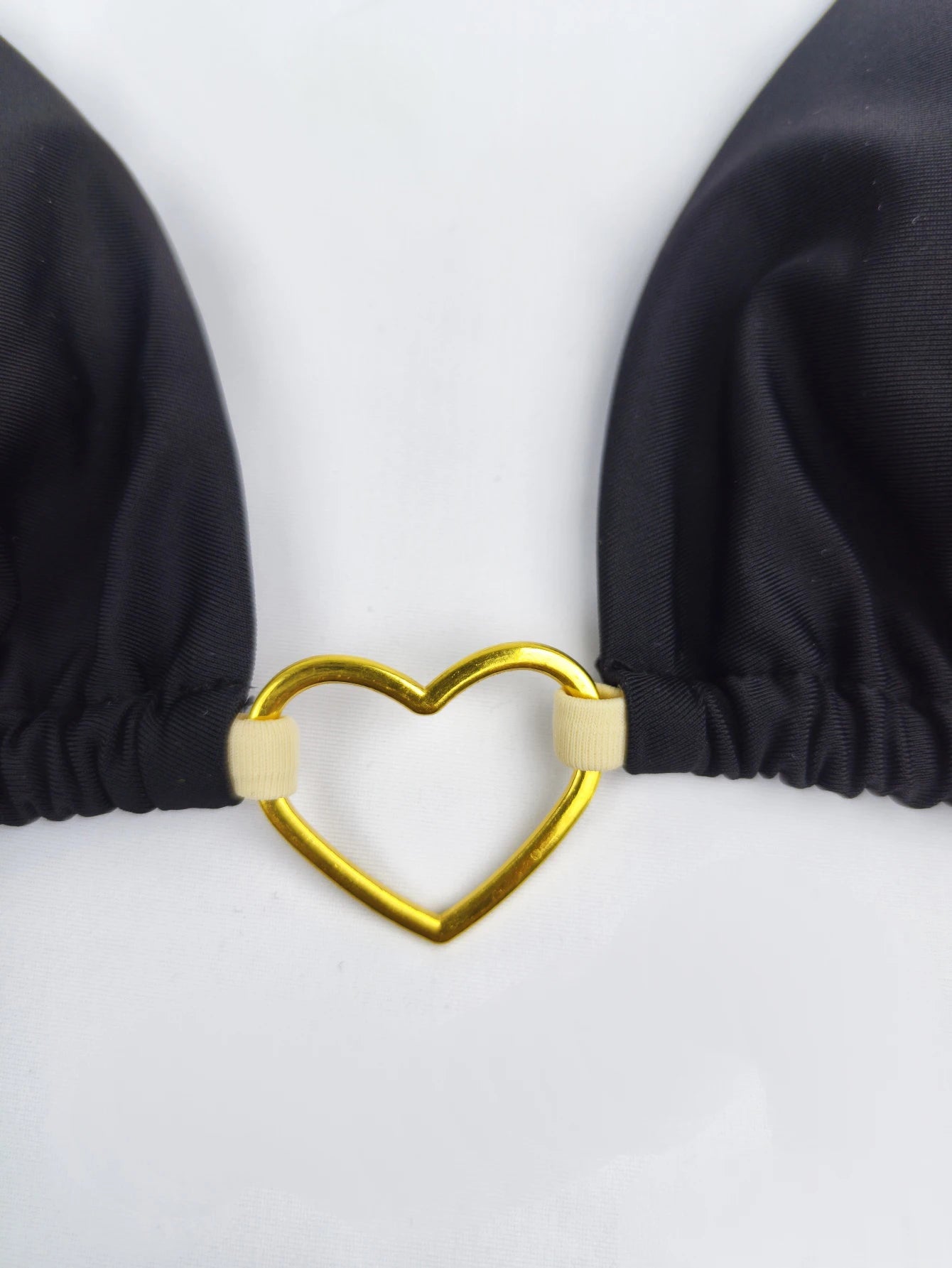 Lace-Up Bikini Set – Low-Waist Solid Color Two-Piece Swimsuit for Women