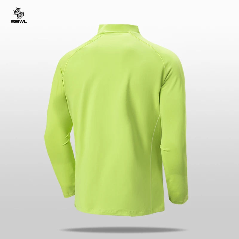 SBWL Men’s Long Sleeve Performance Sports Top – Quick-Dry Outdoor Fitness Shirt