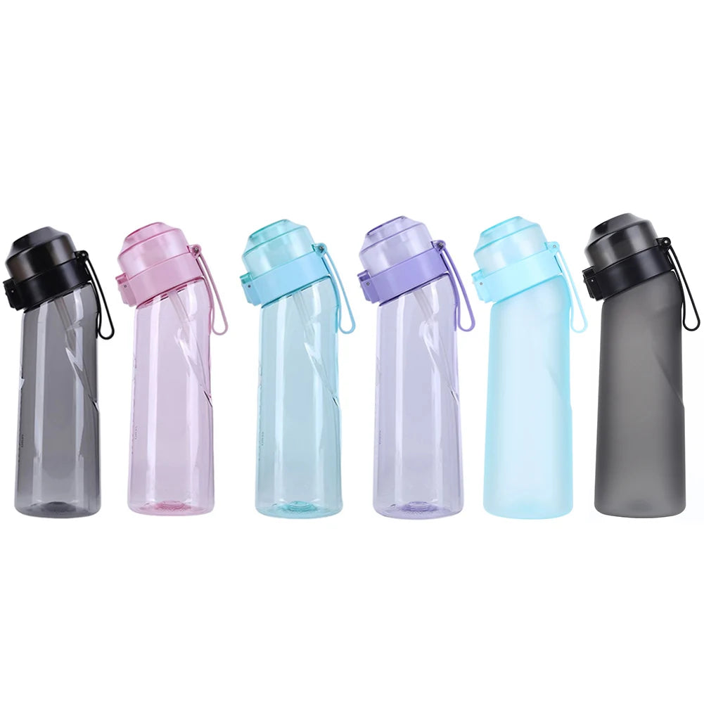 650ml Flavored Water Bottle with 7 Pods – Frosted Black