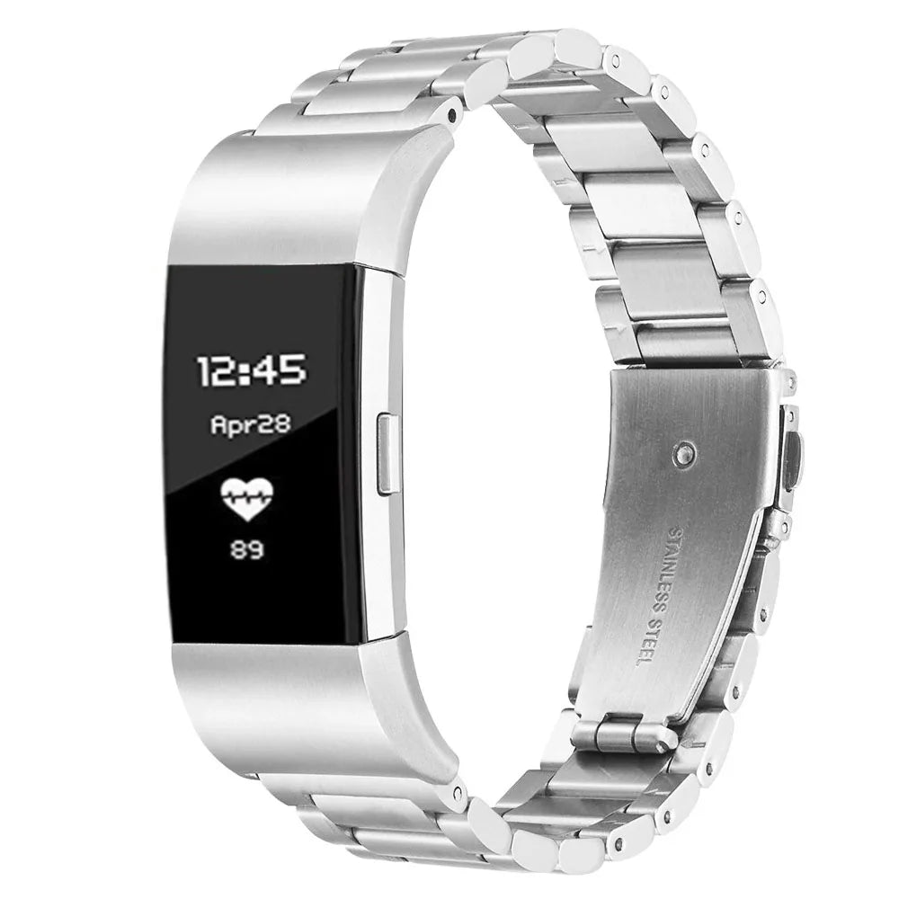 Stainless steel Strap For Fitbit Charge 6 5 4 3 SE Smart watch Replaceable Metal buckle band For Fitbit charge 5 6 bracelet