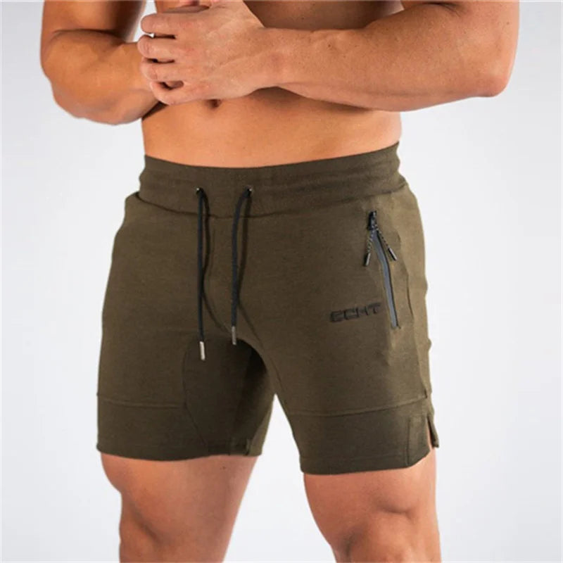Men’s Mesh Gym Shorts – Summer Jogger Sweatpants with Zipper Pockets