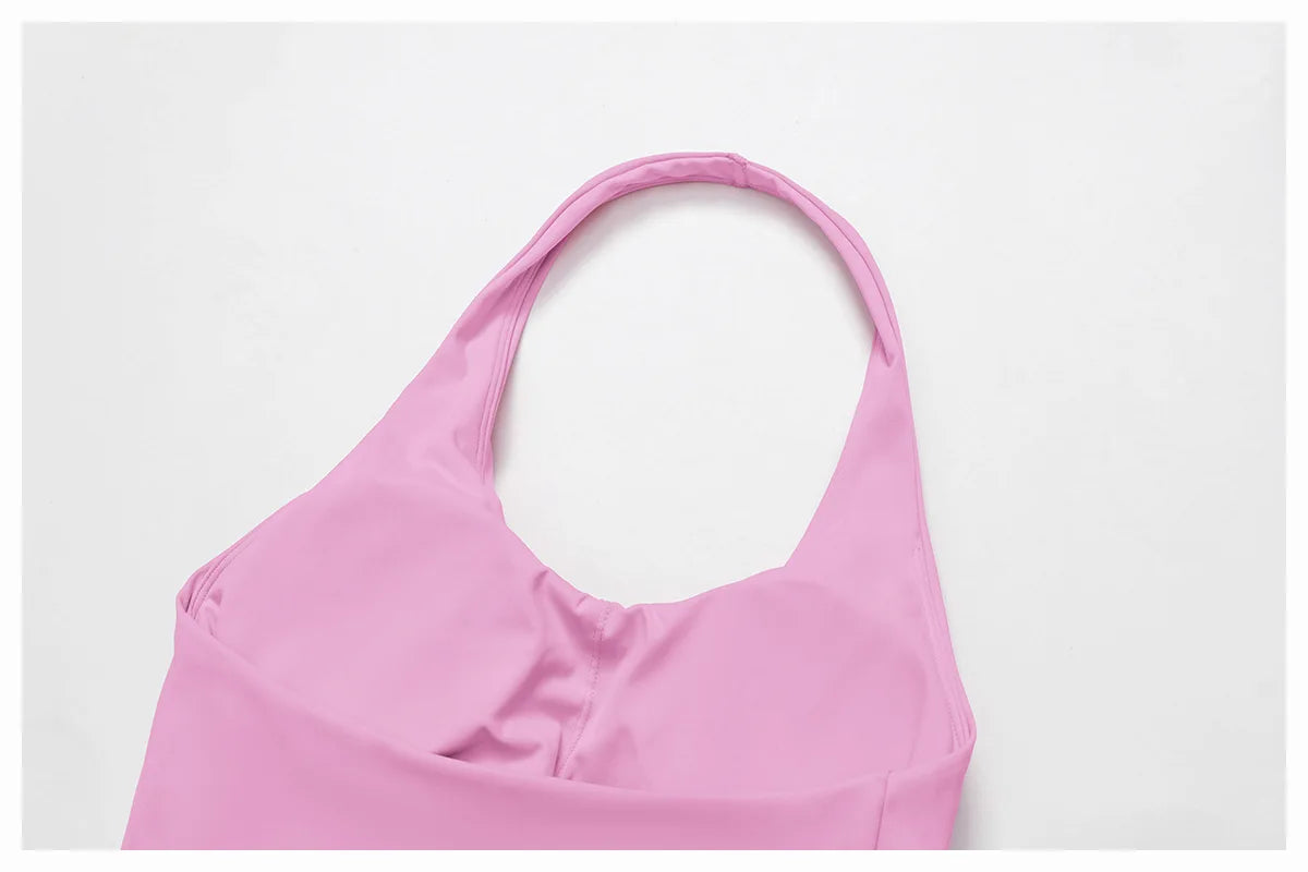 2025 2PCS Women's Active Set – Sports Bra & High-Waist Bottom Skirt