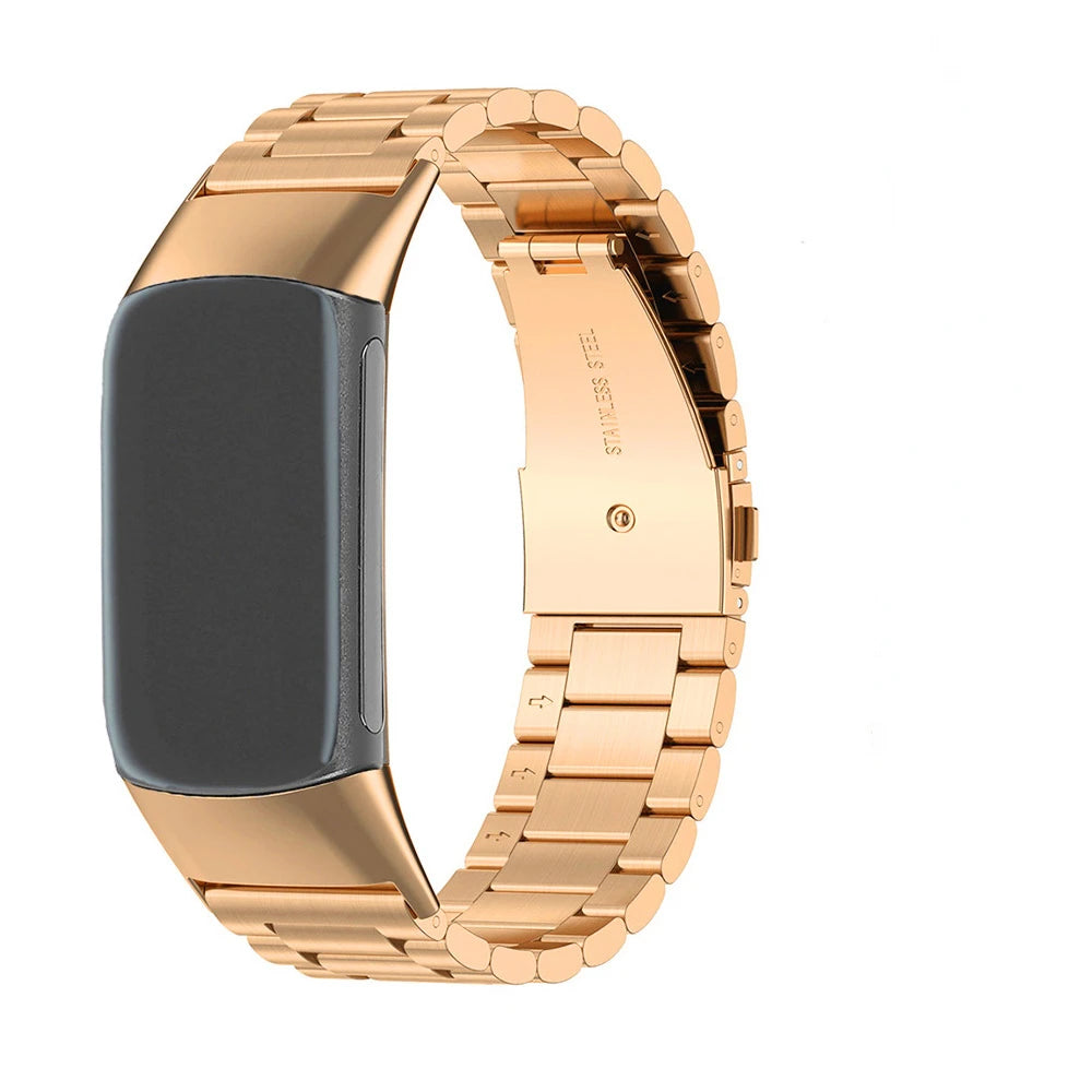 Stainless steel Strap For Fitbit Charge 6 5 4 3 SE Smart watch Replaceable Metal buckle band For Fitbit charge 5 6 bracelet