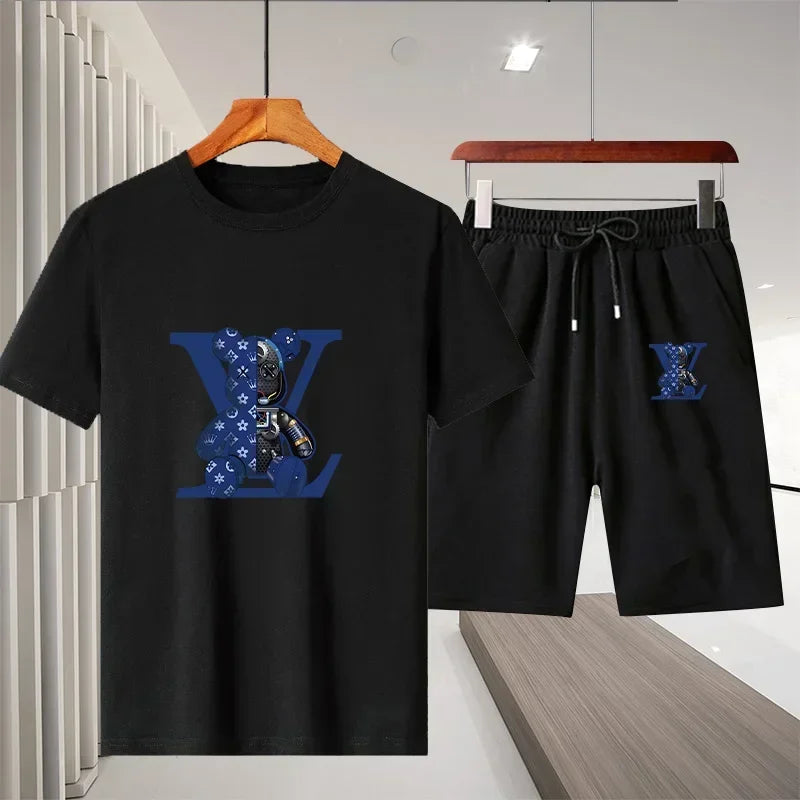 2025 Men's Summer Sportswear Set – Short-Sleeve T-Shirt & Shorts