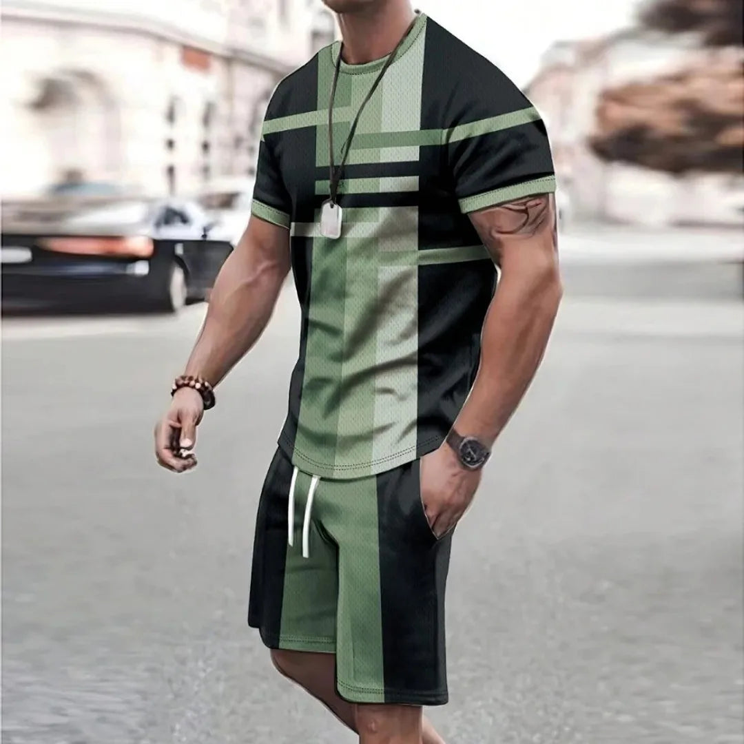 2025 Retro Cool Men’s Sports Shorts Set