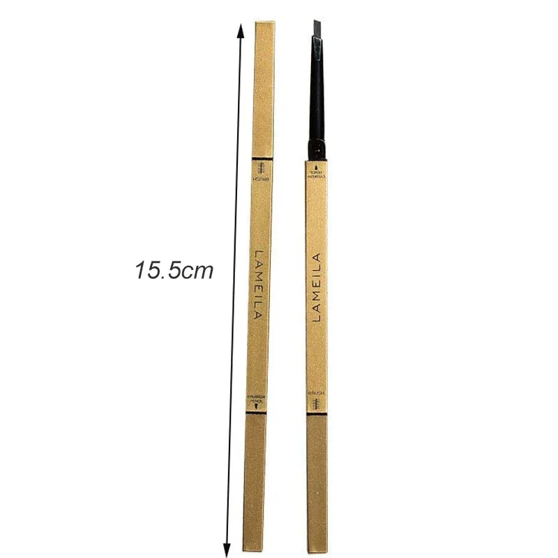 5-Color Waterproof Matte Eyebrow Pen – Dual-Ended Long-Lasting Brow Pencil with Brush