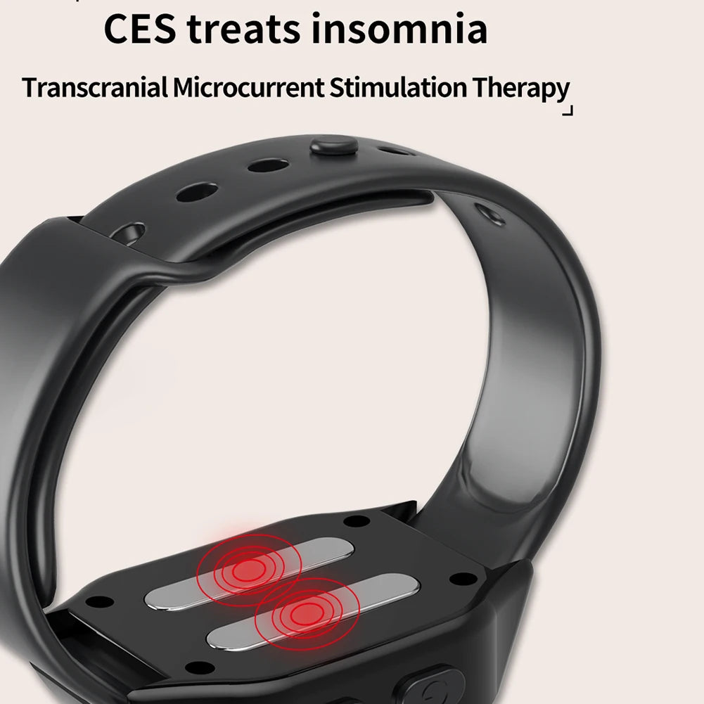 Electric EMS Sleep Aid Watch Type-C Charging Portable Microcurrent Pulse Sleeping 3 Modes Insomnia Hypnosis Device Therapy Tools