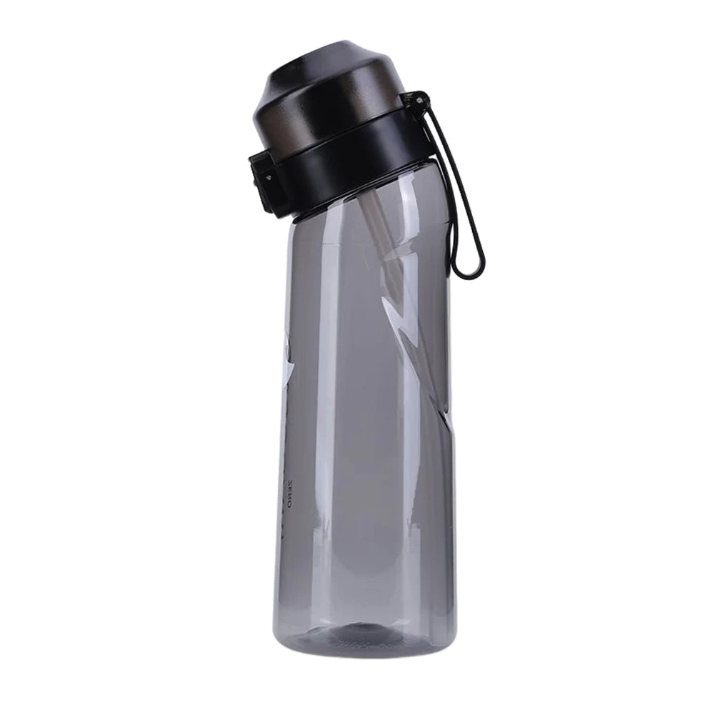 650ml Flavored Water Bottle with 7 Pods – Frosted Black