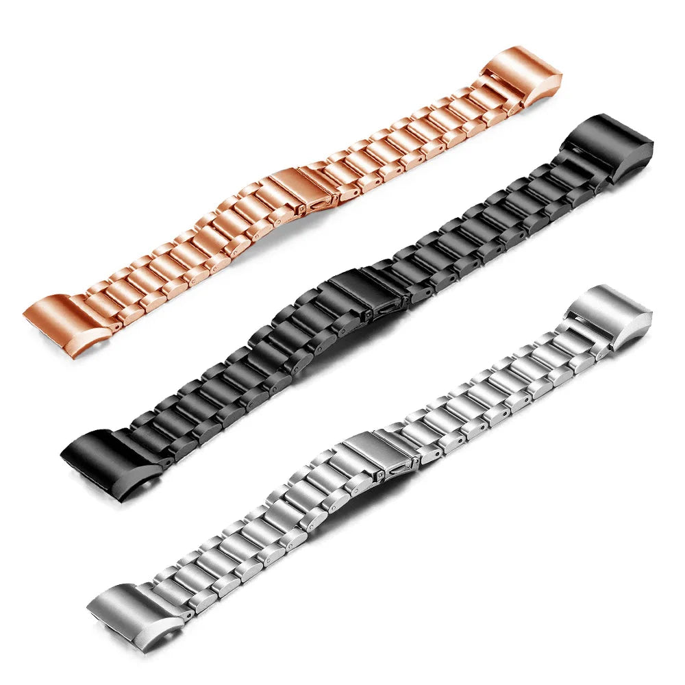 Stainless steel Strap For Fitbit Charge 6 5 4 3 SE Smart watch Replaceable Metal buckle band For Fitbit charge 5 6 bracelet