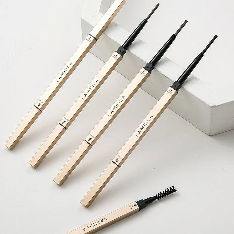 5-Color Waterproof Matte Eyebrow Pen – Dual-Ended Long-Lasting Brow Pencil with Brush