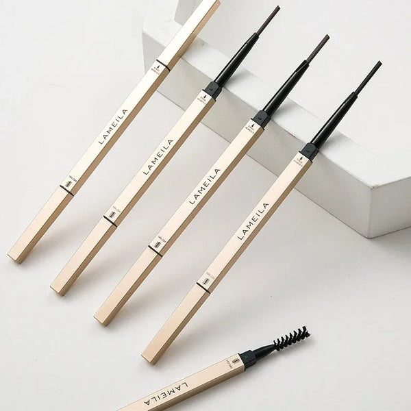 5-Color Waterproof Matte Eyebrow Pen – Dual-Ended Long-Lasting Brow Pencil with Brush