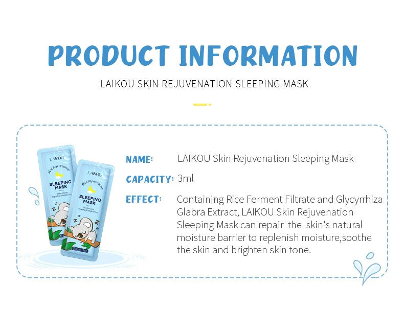 LAIKOU 7pcs Hydrating & Repairing Face Mask Set