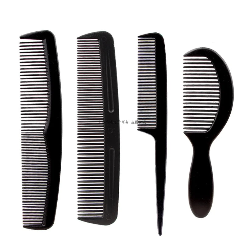 New Arrivals 4/5/6/7pcs Black Barber Accessories Set Detangling Hair Brush Styling Hot Comb Straightener High Quality Hair Combs