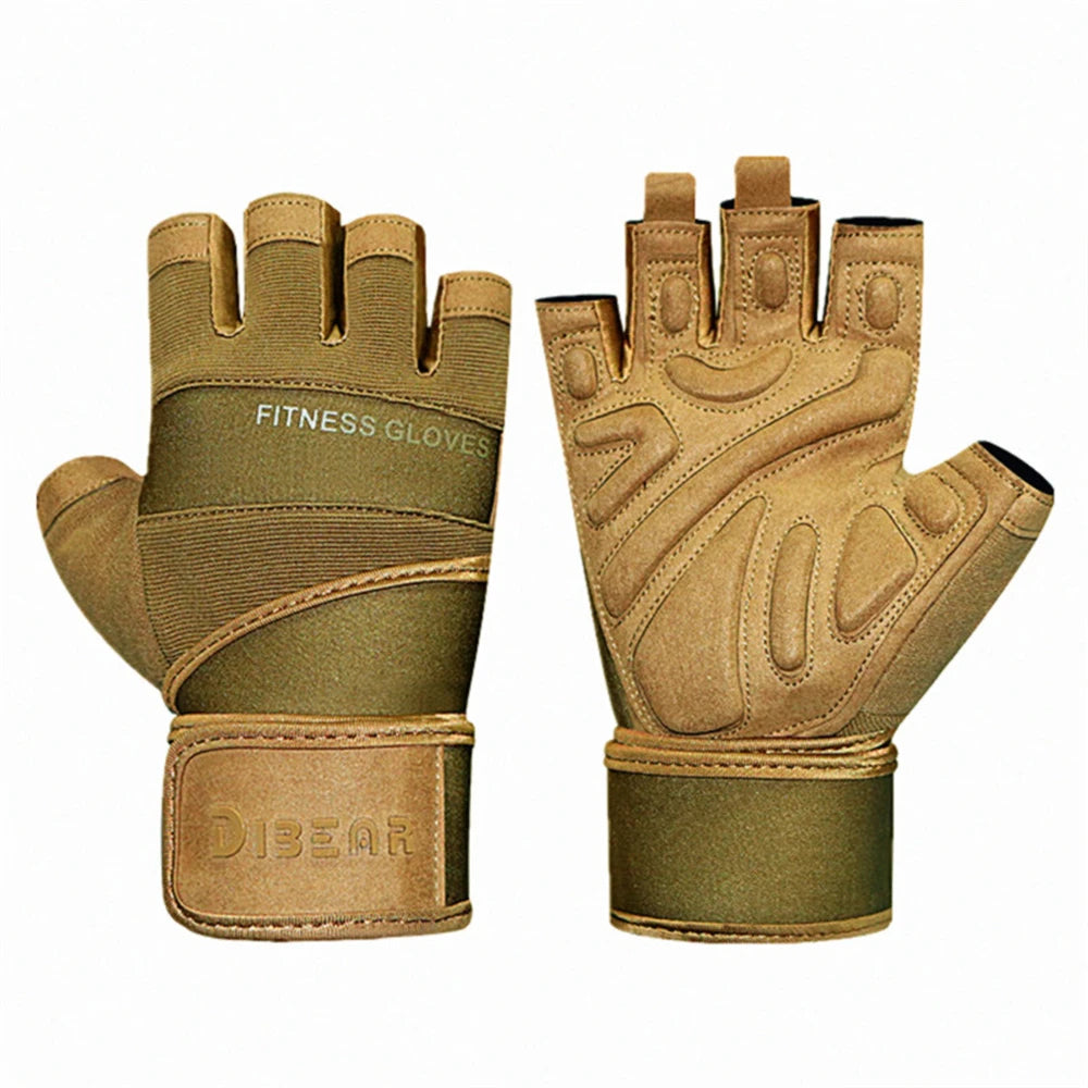 Half Finger Gym Gloves – Unisex Weightlifting & Fitness Training Support
