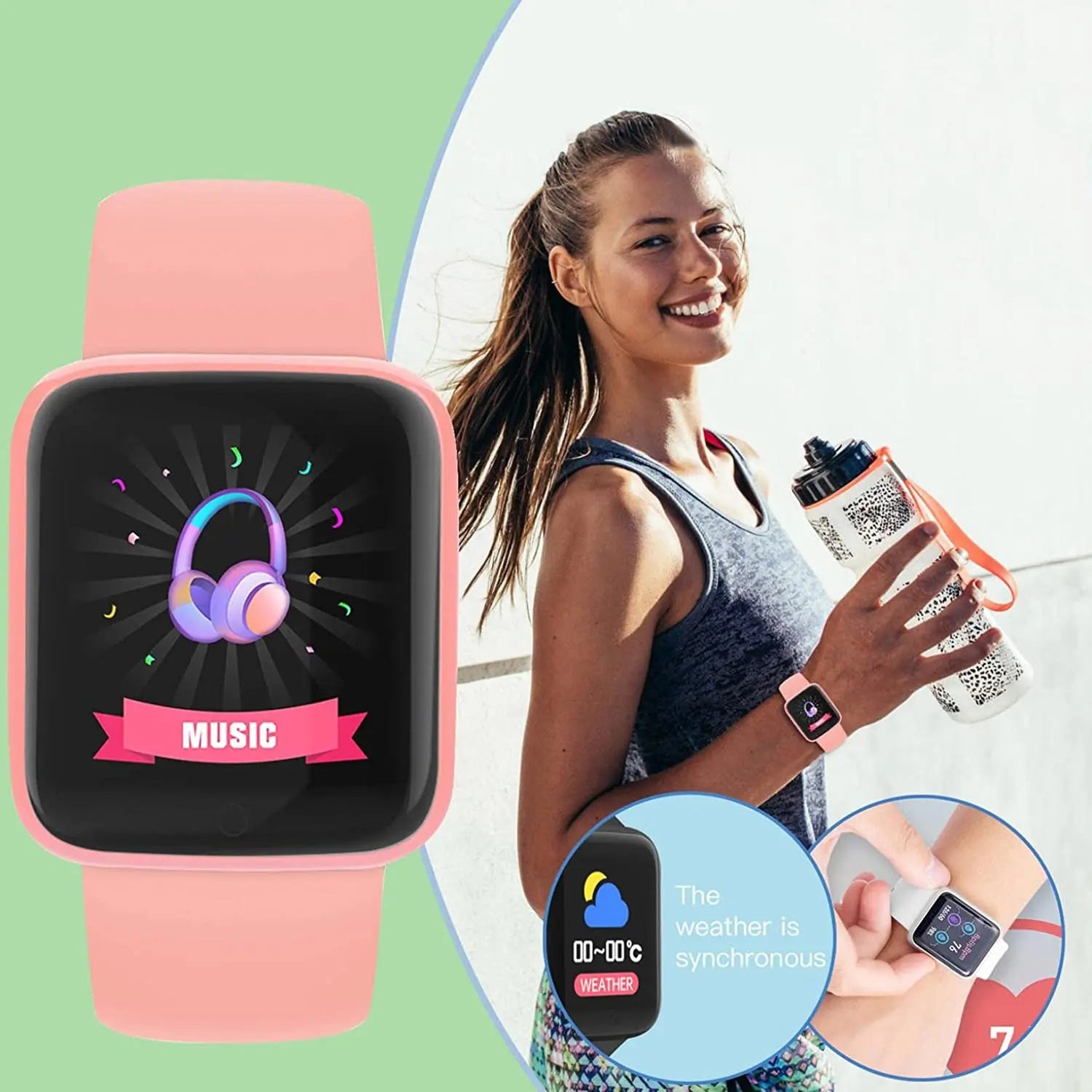 Y68 D20 Smartwatch Fitness Bracelet