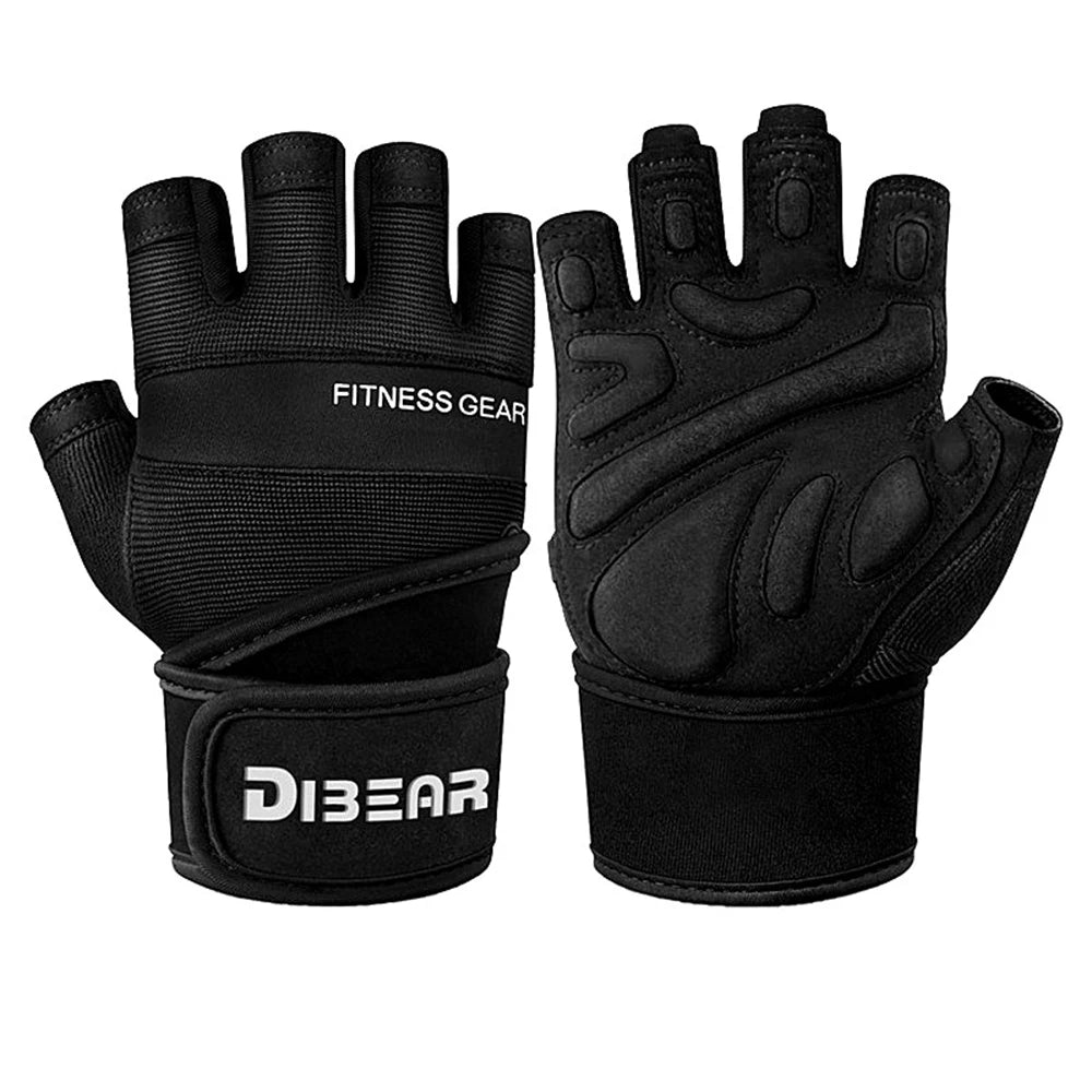 Half Finger Gym Gloves – Unisex Weightlifting & Fitness Training Support