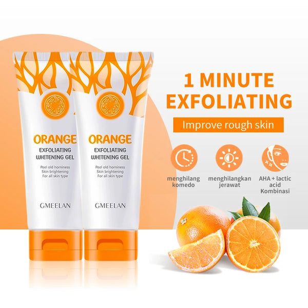 Orange Brightening Exfoliating Gel – Dead Skin Remover & Hydrating Peeling Scrub (50g)