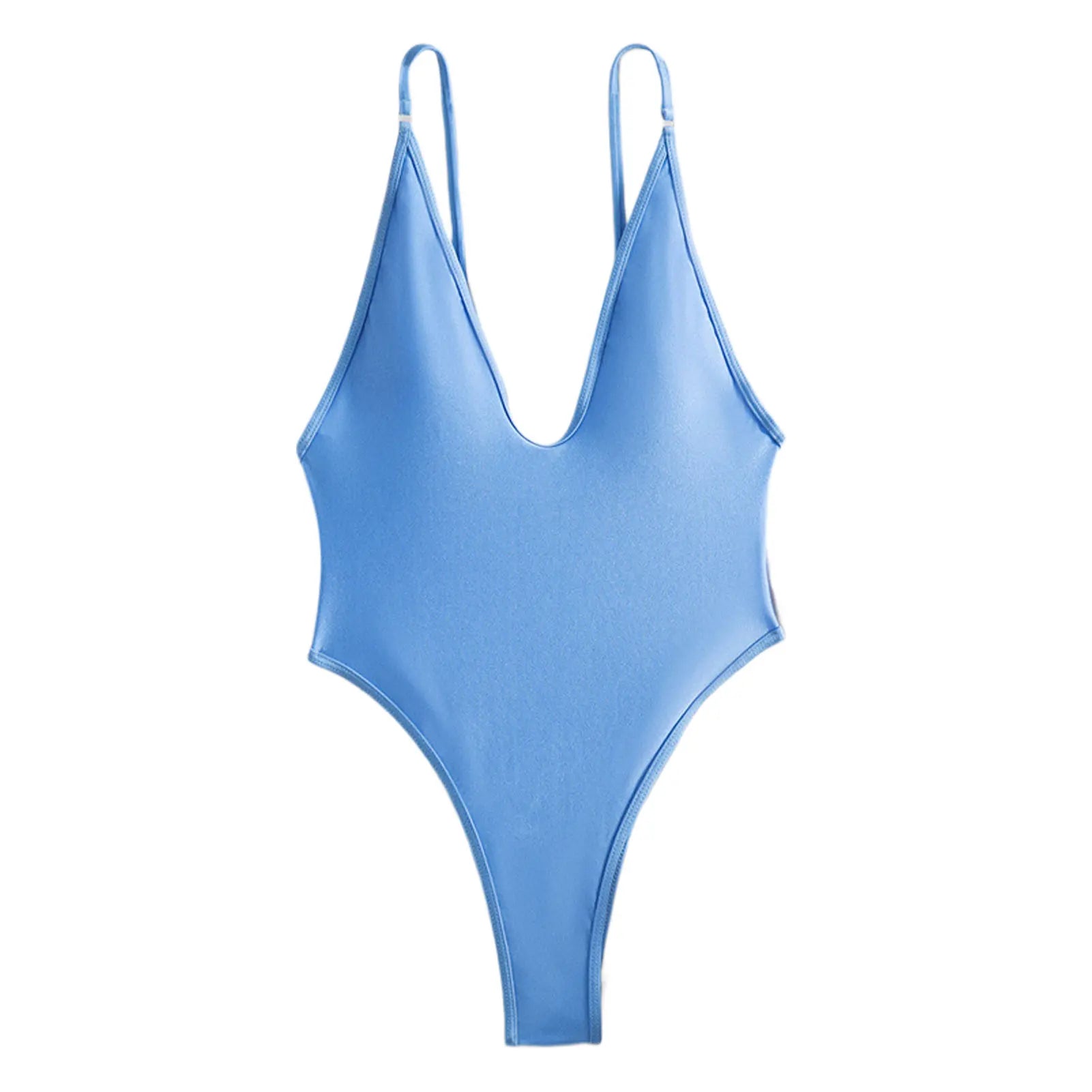 2024 Sleeveless Deep V Bodysuit Swimsuit