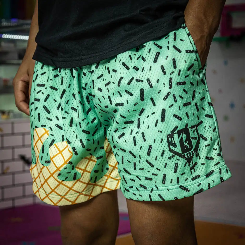 2025 Ice Cream Basketball Shorts – Men’s Y2K Street & Sportswear