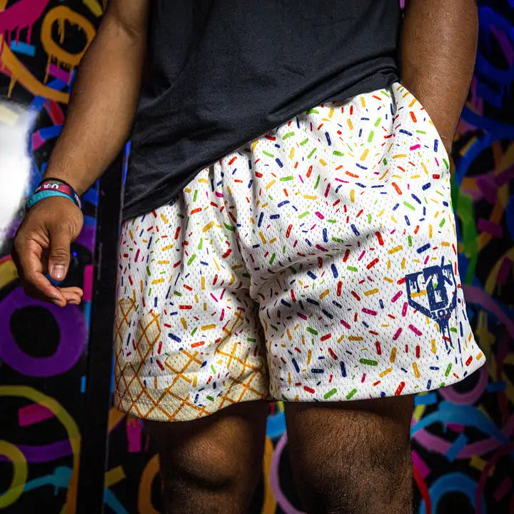 2025 Ice Cream Basketball Shorts – Men’s Y2K Street & Sportswear